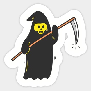 skull grim reaper Sticker